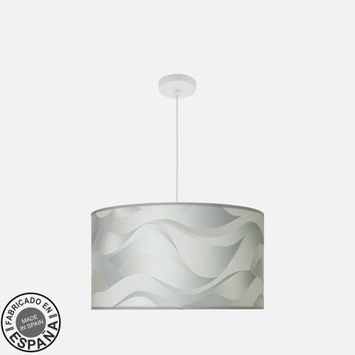Abrila MODA Blanco/Ola Gris - Colgante Moderno 3xE27 50 cm