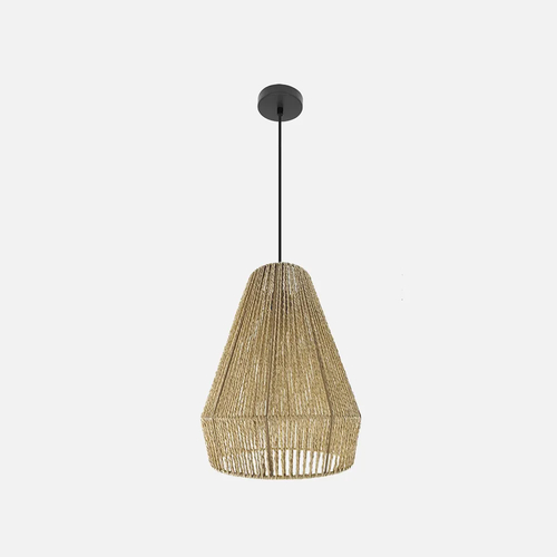Abrila CALABRIA Negro / Natural - Colgante Rústico 65<140x34x34 cm