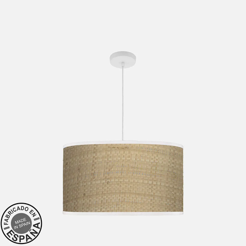 Abrila MODA Blanco/Cañizo Claro - Colgante Moderno 3xE27 50 cm