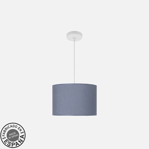 Abrila MODA Blanco / Azul - Colgante Moderno 1xE27 30 cm