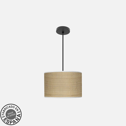 Abrila MODA Negro/Cañizo Claro - Colgante Moderno 1xE27 30 cm