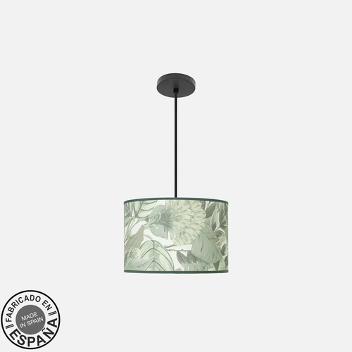 Abrila MODA Negro/Verde - Colgante Moderno 1xE27 30 cm