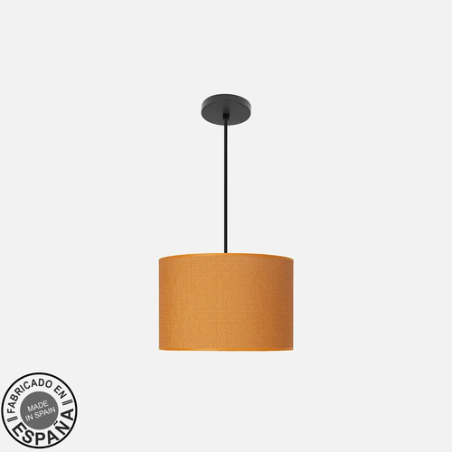 Abrila MODA Negro/Naranja - Colgante Moderno 1xE27 30 cm