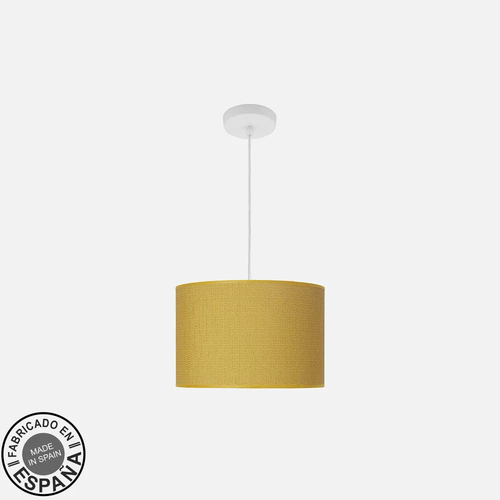 Abrila MODA Blanco/Amarillo - Colgante Moderno 1xE27 30 cm