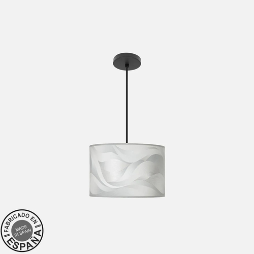 Abrila MODA Negro/Ola Gris - Colgante Moderno 1xE27 30 cm