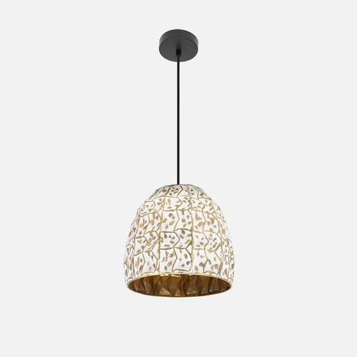 Abrila TEBAS Negro/Blanco/Oro - Colgante Moderno 50<135x33x33 cm