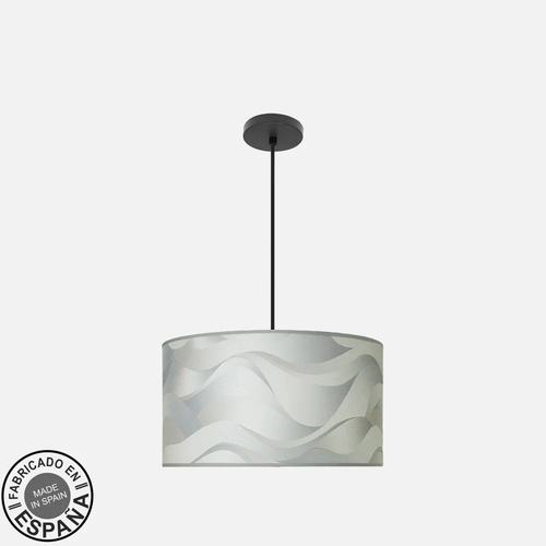 Abrila MODA Negro/Ola Gris - Colgante Moderno 2xE27 40 cm