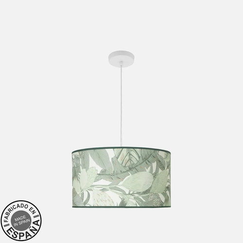 Abrila MODA Blanco / Verde - Colgante Moderno 2xE27 40 cm
