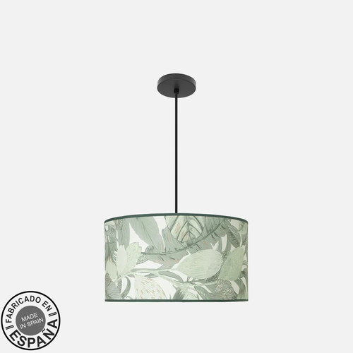 Abrila MODA Negro/Verde - Colgante Moderno 2xE27 40 cm