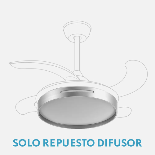 ABRILA MBATIS Niquel - Accesorio Difusor Ventilador