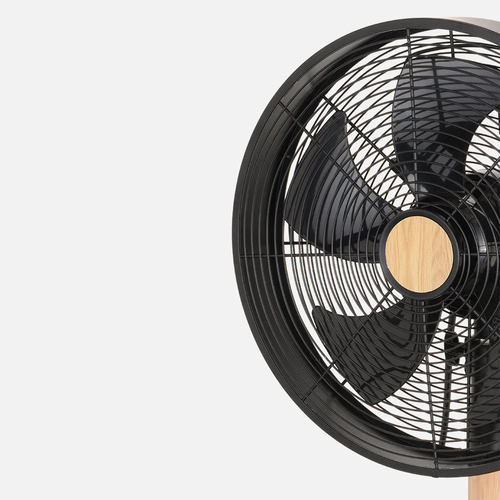 Abrila FALCON Negro/Haya - Ventilador de Sobremesa 220-240 V