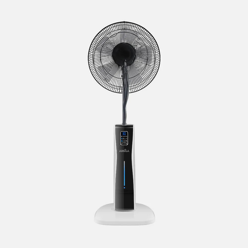 Abrila CORVO Blanco / Negro - Ventilador de Pie 220-240 V