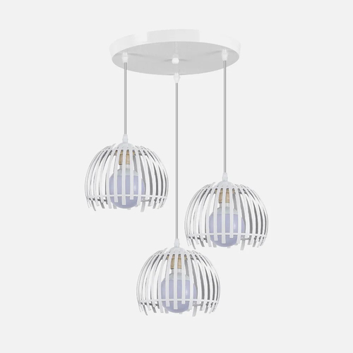 Abrila LATINA Blanco - Lámpara Moderna 3xE27 40 cm