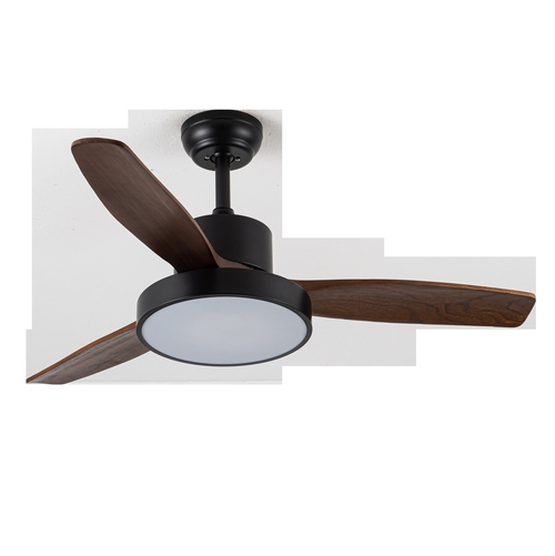 Abrila KAVALA Negro/Roble - Ventilador de Techo Aspas Normales 48 W F