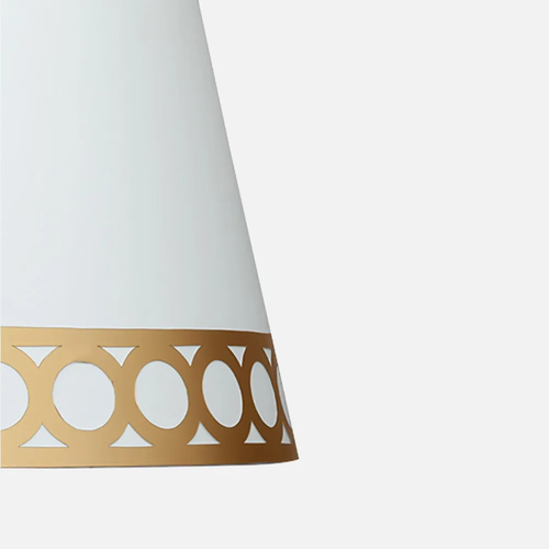 Abrila Dalia Blanco / Oro - Pantalla 15 cm