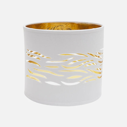 Abrila NIEBLA Blanco / Oro - Pantalla 17 cm