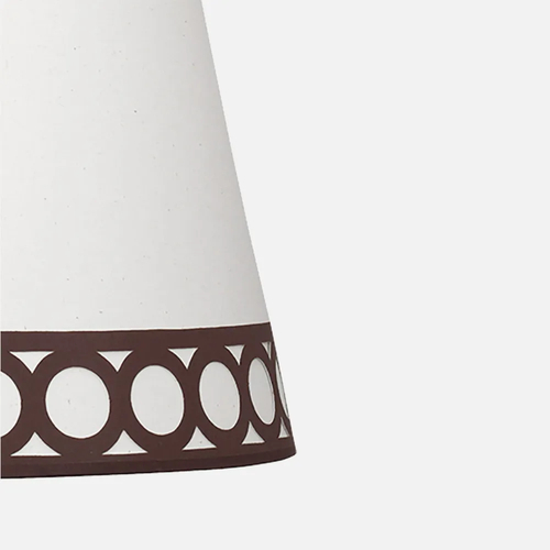 Abrila Dalia Beige / Marrón - Pantalla 25 cm