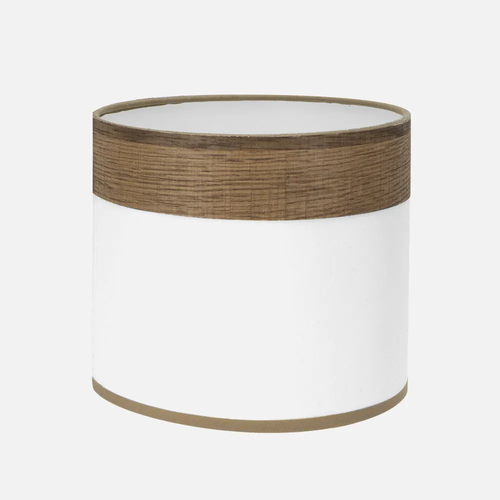 Abrila CLOE Blanco/Madera Oscura - Pantalla 17 cm