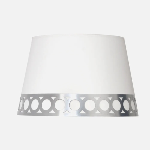 Abrila Dalia Blanco / Plata - Pantalla 25 cm