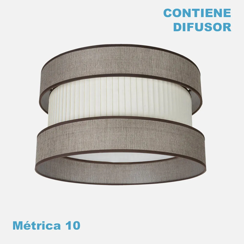 Abrila HOME Marrón/Beis - Pantalla 50 cm