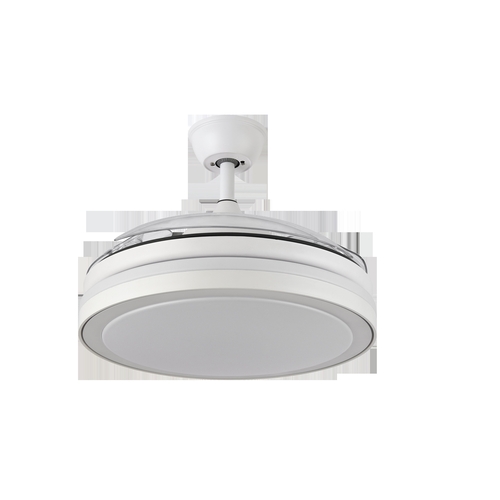 ABRILA Esparta Blanco  - Ventilador de Techo Aspas Retráctiles 59W