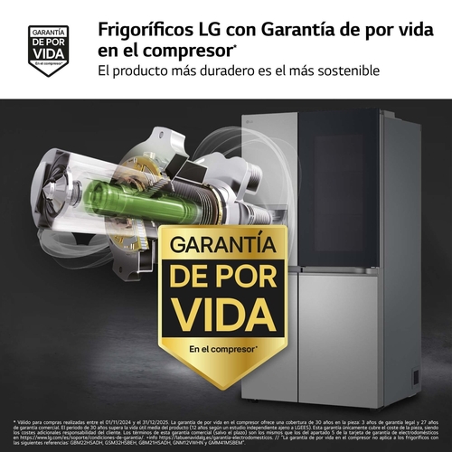 LG GSXE80PYBD INOX - Frigorífico Side by Side No Frost