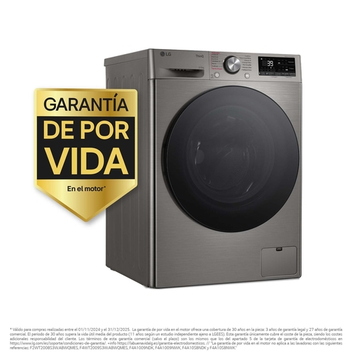 LG F4DR7009AGS INOX - Lavadora Secadora 9/6KG 1400RPM