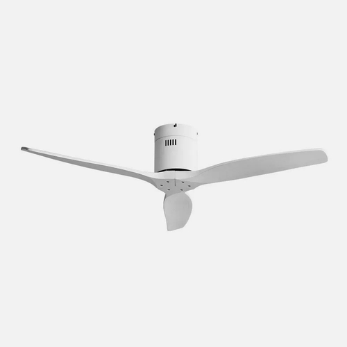 ABRILA Aguilón Blanco - Ventilador de Techo Aspas Normales sin Luz 220-240 V