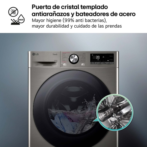 LG F4DR7009AGS INOX - Lavadora Secadora 9/6KG 1400RPM