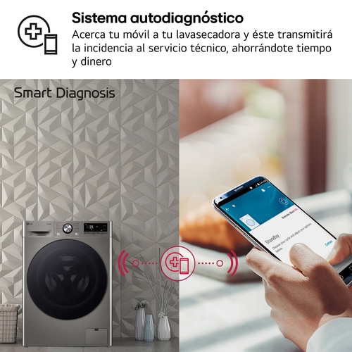 LG F4DR7009AGS INOX - Lavadora Secadora 9/6KG 1400RPM