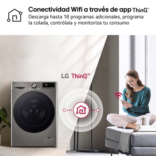 LG F4DR7009AGS INOX - Lavadora Secadora 9/6KG 1400RPM