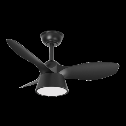 ABRILA CUBICO Negro - Ventilador de Techo Aspas Normales 36W G