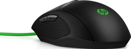 HP PAVILION 300 Negro-Verde - Ratón 5000 DPI
