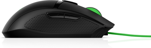 HP PAVILION 300 Negro-Verde - Ratón 5000 DPI