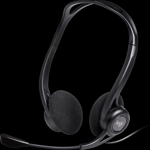 LOGITECH PC 960 Negro - Auricular de Diadema Con Cable