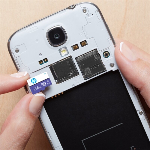 HP MICRO SD MX330 UHS-I - Tarjeta de Memoria + Adaptador 256GB