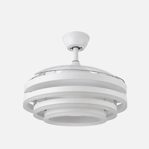 ABRILA KAI Blanco - Ventilador de Techo Aspas Retráctiles 72 W F