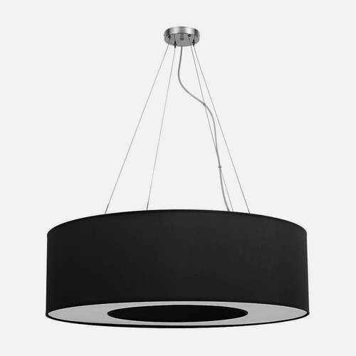 Abrila HAITI Cromo / Negro - Colgante Moderno 4xE27 80 cm