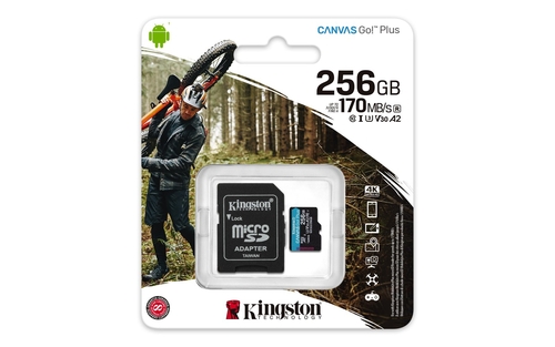 KINGSTON SDCG3 256GB Negro - Tarjeta de Memoria + Adaptador