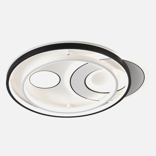 ABRILA Evora Negro-Blanco 7x45x52cm - Plafón 160w 3000-4000-6000k
