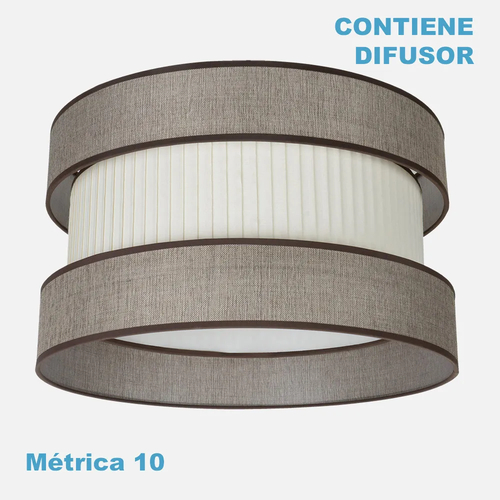 ABRILA Home M10 Marrón-Beige - Pantalla Difusor 60dx60dx25h