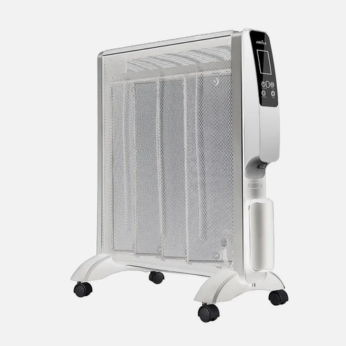 Abrila ABRIGO Blanco / Plata - Radiador de Mica 2000 W 61,5x56x26,5 cm