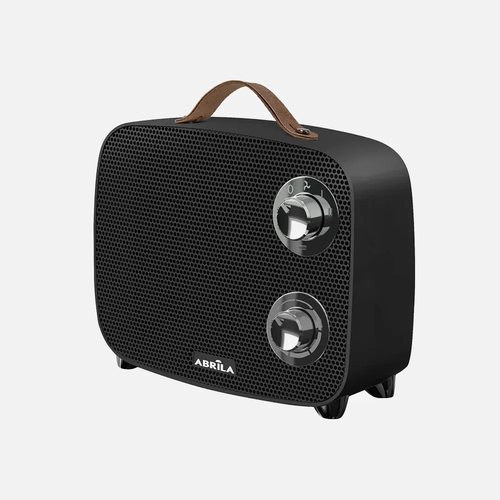 Abrila CORCEGA Negro / Cromo - Calefactor Cerámico 1500 W