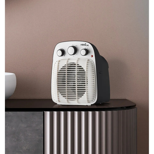 Abrila LESOTO Blanco / Negro - Calefactor Eléctrico 2000 W