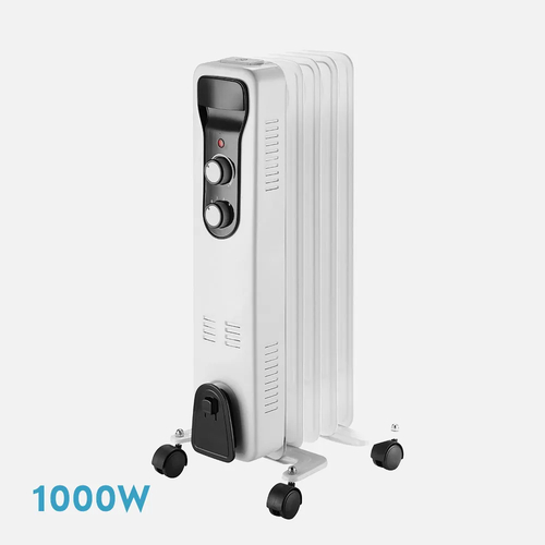 Abrila BRASILIA Blanco / Negro - Radiador de Aceite 1000 W
