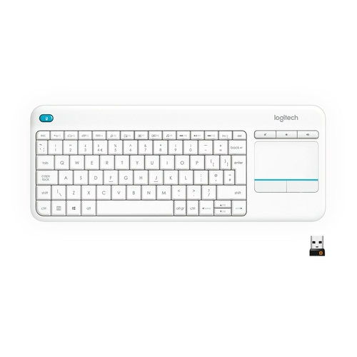 LOGITECH K400 PLUS Blanco - Teclado 