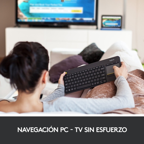 LOGITECH K400 PLUS Negro - Teclado 