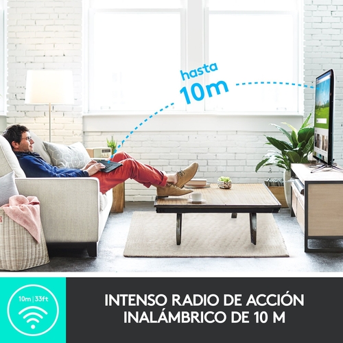 LOGITECH K400 PLUS Blanco - Teclado 