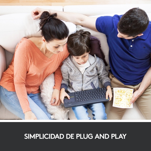 LOGITECH K400 PLUS Negro - Teclado 