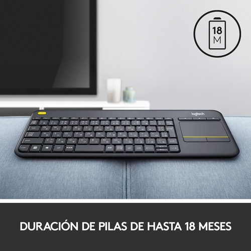 LOGITECH K400 PLUS Negro - Teclado 